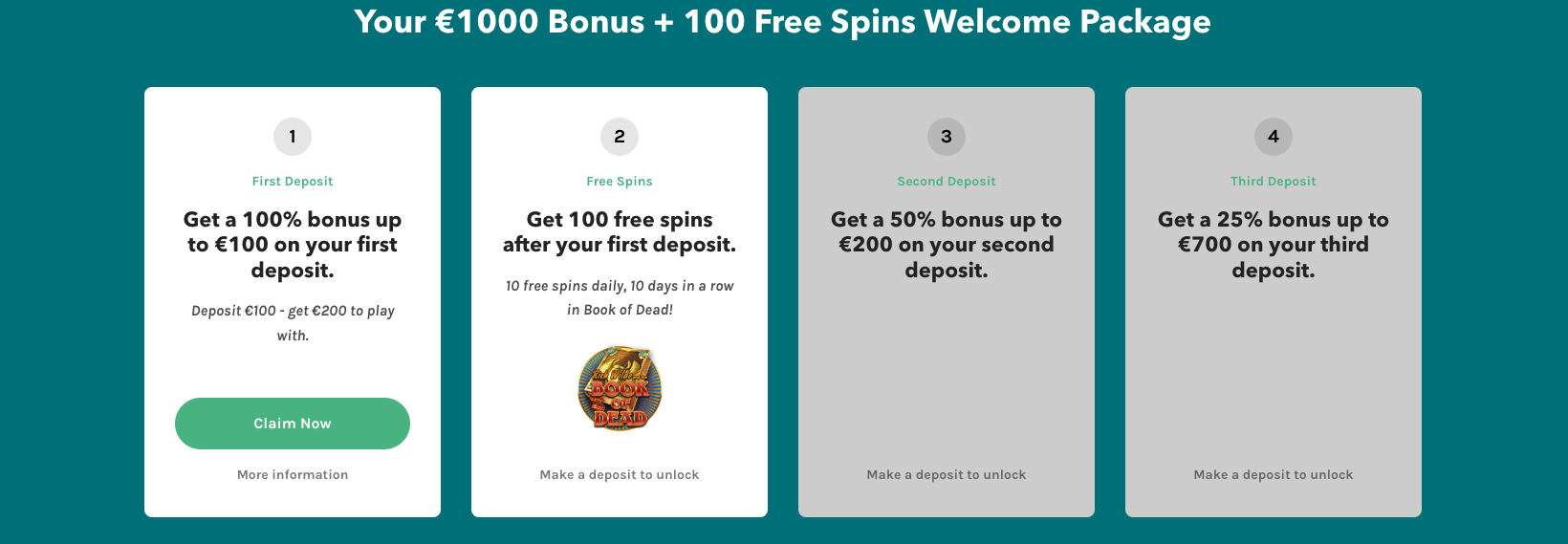 Lucky Days casino Bonussen en promoties